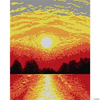 Gobelin canvas for halfstitch without yarn Sunset 1529H Oriental Trading