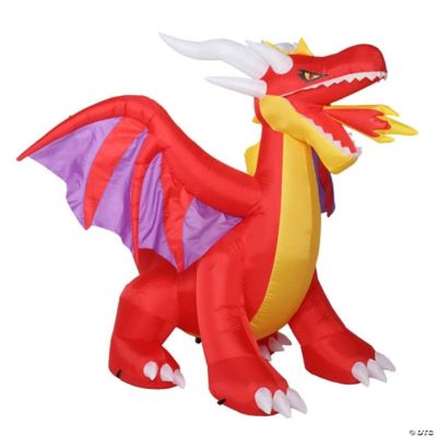 6ft fire dragon Inflatable Halloween Decoration