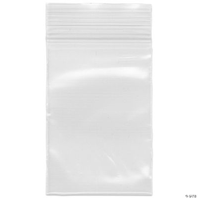 Plymor Zipper Reclosable Plastic Bags, 2 Mil, 2.5 x 2.5 (Case of 1,000)