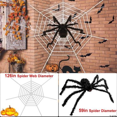 Halloween Decorations Spider Outdoor 59inch Halloween Spider with 126