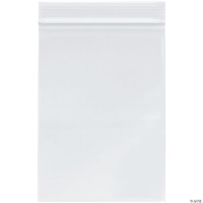 200 Reclosable Squeeze-Top Bags 5''x 5'' / 2 Mil Clear Plastic