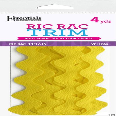 EBL Ric Rac 1/2 4yd Yellow