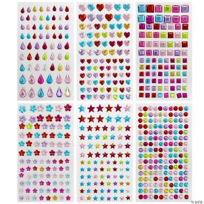 Wrapables Acrylic Self Adhesive Crystal Rhinestone Gem Stickers