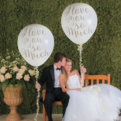 Bulk 12 Pc. Jumbo Love You So Much 36" Latex Balloons