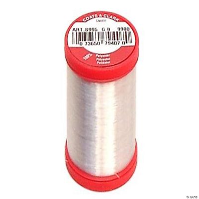 Coats Transparent Polyester Thread 400yd Clear | Oriental Trading
