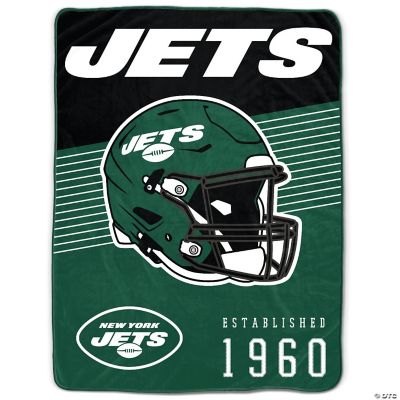 Pegasus Sports NFL New York JetsHelmet Stripes Flannel Fleece Blanket