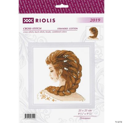 RIOLIS Kreuzstich-Set 'Dreamer' – 1000 Teile, 20x20 Cm, Inkl. Garn, Stoff & Nadeln