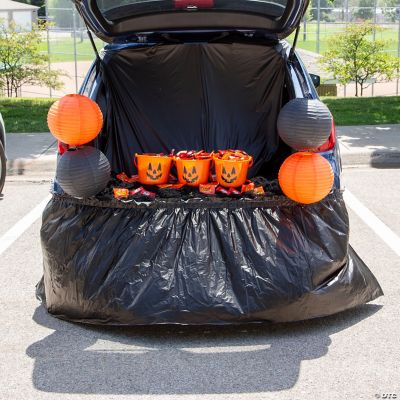 90" x 29" Black Plastic TrunkorTreat Vehicle Rear Bumper Cover