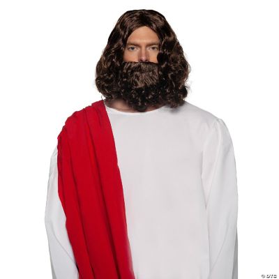 Jesus Wig & Beard Adult Costume Set Oriental Trading