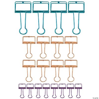 Wrapables Hollow Binder Clips in Assorted Sizes (Set of 20) | Oriental ...