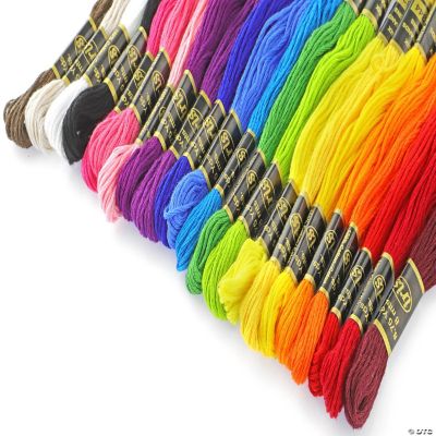 EBL Embroidery Floss Pack 36pc Primary