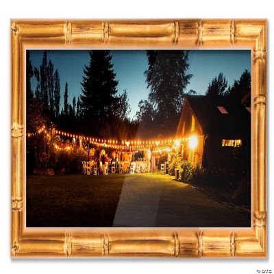 13x39 Frame Gold Bamboo Picture Frame Modern