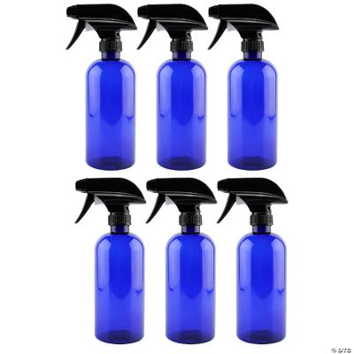 16oz Cobalt Blue PLASTIC Spray Bottles w/Heavy Duty Mist & Stream