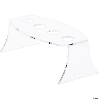 Plymor Clear Acrylic Wine Bottle Stopper Display Riser, 2.5