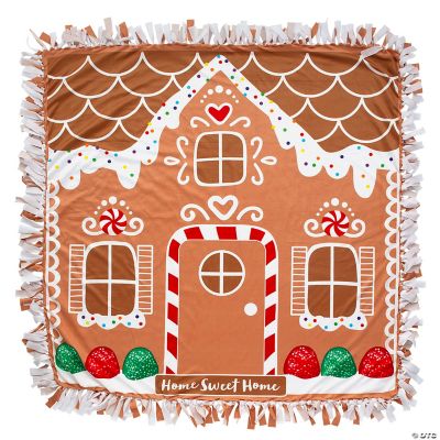 Gingerbread House Quilted Blanket NCU0PD143 main image 1