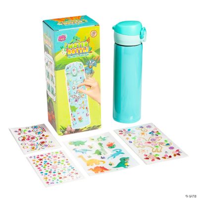 3 3/4" x 9" DIY Diamond Dot Dinosaur Water Bottle Decorating Kit Makes 1