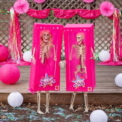 Fashion Doll Posable Skeletons Halloween Decorating Kit 6 Pc