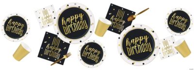 Metallic Happy Birthday Party Supplies