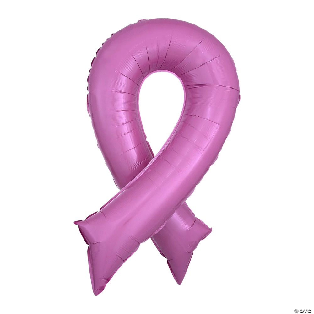 Anagram Pink Ribbon-Shaped 36" Mylar Balloon