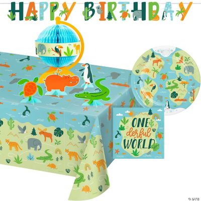 World Adventure Onederful World First Birthday Wildlife Animal ...