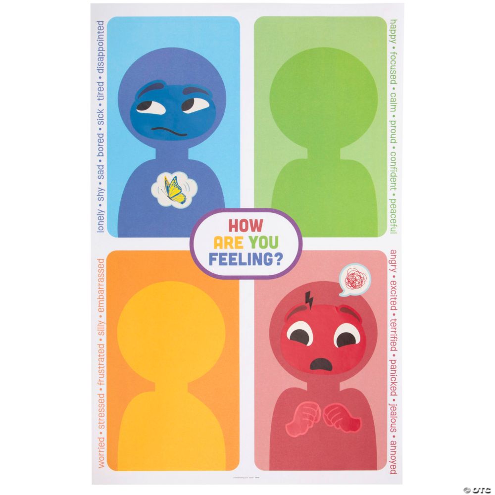11" x 17" Social Emotional Learning Self-Regulation Sticker Scenes - 12 Pc.