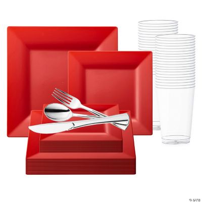 Premium Red Tableware