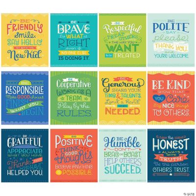 Carson Dellosa Education Mini Posters Positive Character Traits Poster ...