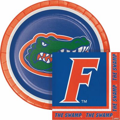 University of Florida Paper Plate and Napkin Party Kit, Serves 16