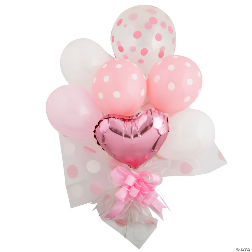 23" Pink Latex & Mylar Balloon Bouquet Set - 30 Pc.