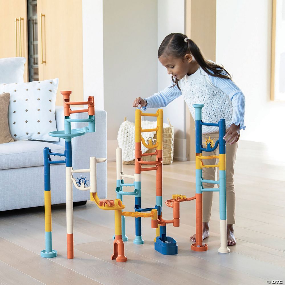 Marble Run 103 Piece Set: Neutral Colors From MindWare
