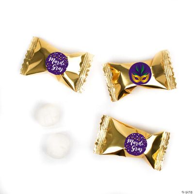 Mardi Gras Candy Mints Party Favors Gold Individually Wrapped ...