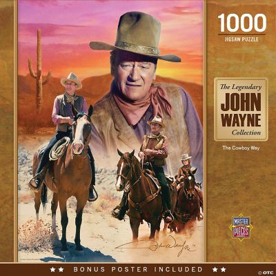 MasterPieces John Wayne Jigsaw Puzzle, vaquero de las Américas, colección legendaria, 1000