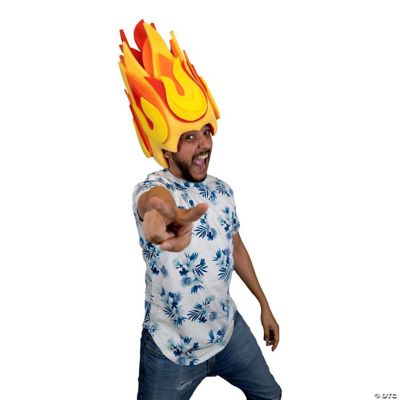 Foam Party Hats Flames Wig Photo Booth Prop Party Favors Halloween