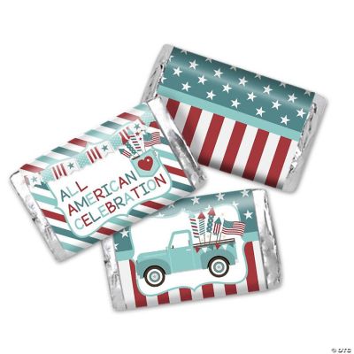 AmandaCreation All American Mini Candybar Wrappers 45pcs | Oriental Trading