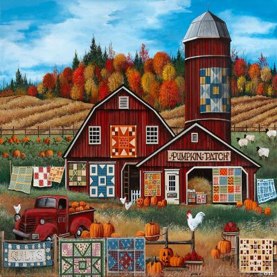 Sunsout Pumpkin Patch Farm Quilts 1000 pc Jigsaw Puzzle | Oriental Trading