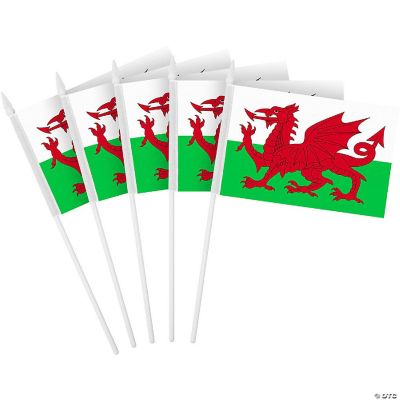 G128 4x6 Inches 50PK Printed 150D Polyester Handheld Stick Flag ...