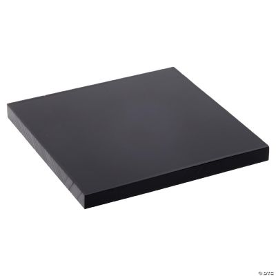 Plymor Black Acrylic Square Standard-Edge Display Base, 2.5" W x 2.5" D ...