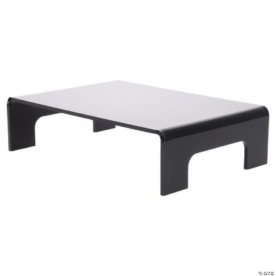 Plymor Black Acrylic Display Riser with Tray Handles, 3