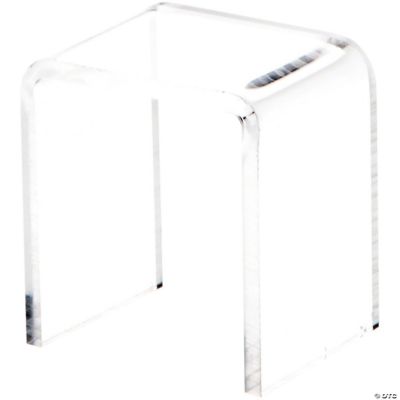 Plymor Clear Acrylic Vertical Square Display Riser, 1.5