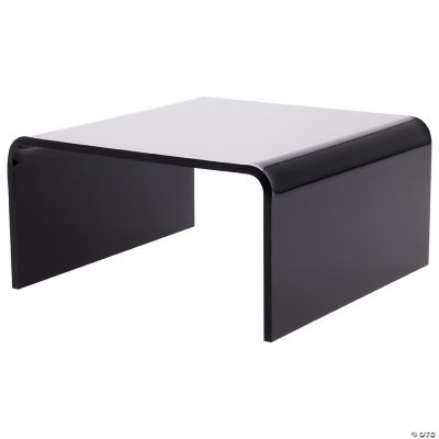 Plymor Black Acrylic Short Square Display Riser, 3