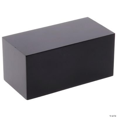 Plymor Black Polished Acrylic Rectangular Display Block, 1" H x 1" W x ...