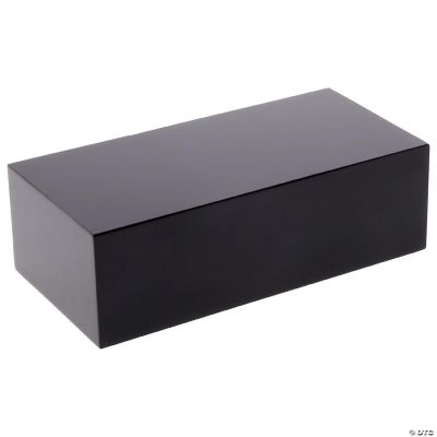 Plymor Black Polished Acrylic Rectangular Display Block, 1" H x 1.5" W ...