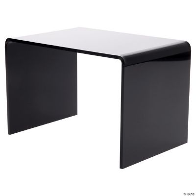 Plymor Black Acrylic Small Rectangular Display Riser, 5 inch Height x 7 ...