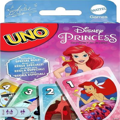 UNO Disney Princess the Little Mermaid Card Game for Family Night