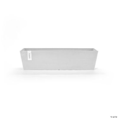 Ecopots Modern Recycled Bruges Plastic Indoor Outdoor Rectangular