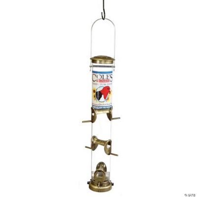 Cole Feets Terrific Tube Tubular Wild Bird Feeder with Natural Grip