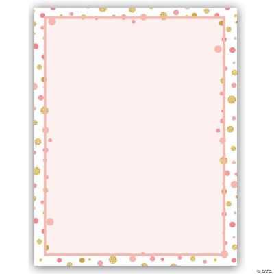 Stonehouse Collection Dot Border Stationery 8.5 x 1160 Letterhead
