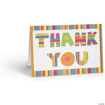 Stonehouse Collection Colorful Thank You Note Card 10 Boxed Cards and ...