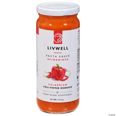 Livwell Foods Pasta Sauce Chili Pepper Romesco 16 Oz (Pack of 6