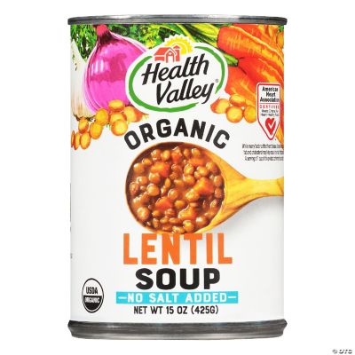 Health Valley Soup Lentil No salt Organic 15 oz (Pack of 12) | Oriental ...